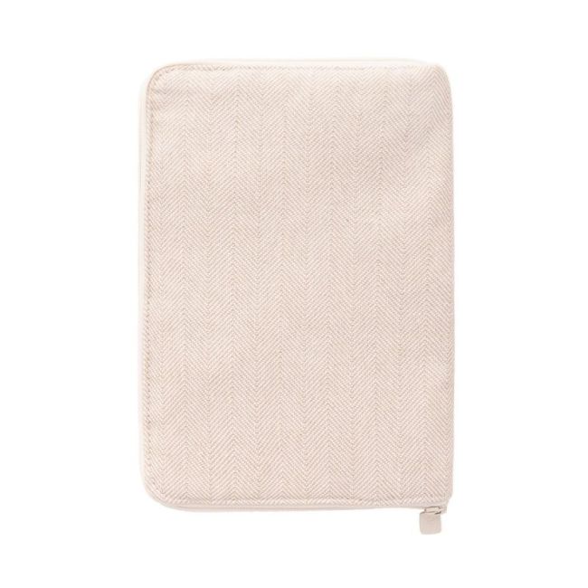 Portadocumenti in lino beige 3X19X27 cm. CAMBRASS - 2