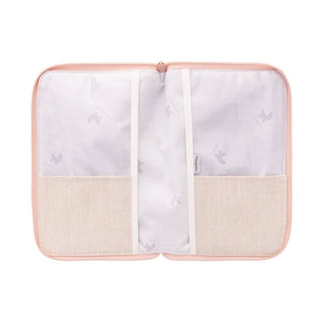 Portadocumenti in lino rosa 3X19X27 cm CAMBRASS - 3