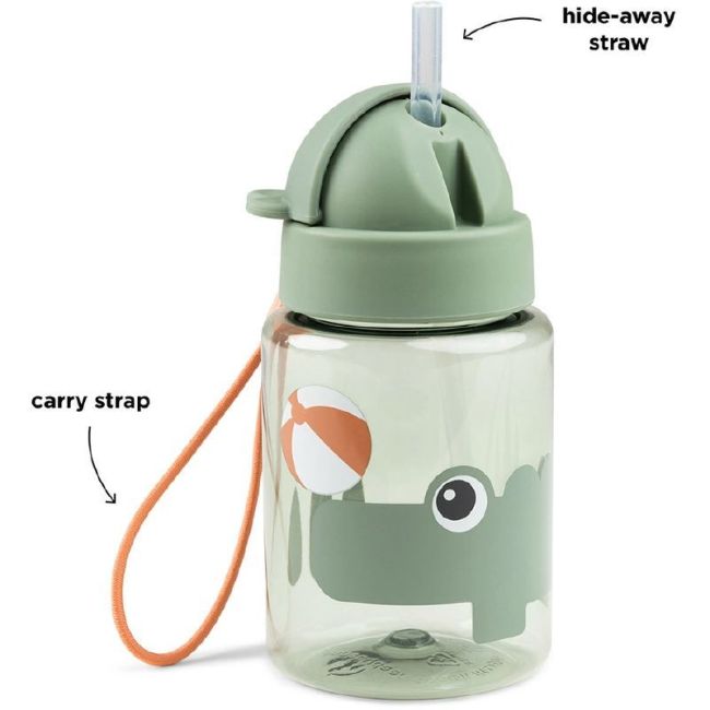 Flasche mit Strohhalm Playground - Grün DONE BY DEER - 3