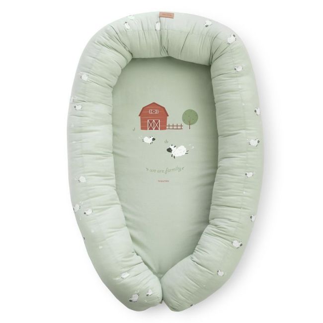 Nido da Co-sleeping 2 in 1 Funny Farm Menta