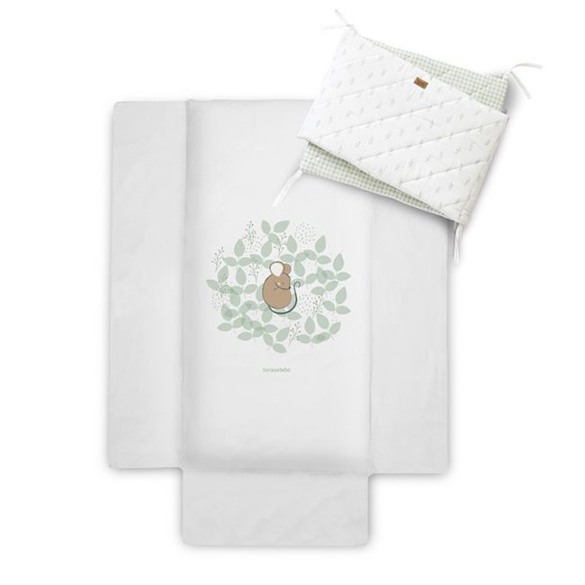 Pack Couette et Protecteur 60x120cm Spring Cottage Hunter Green