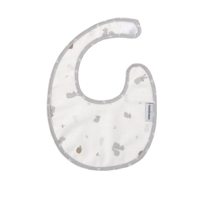 Bavoir Rond Avec Velcro Ardi Gris 16X19X1 Cm