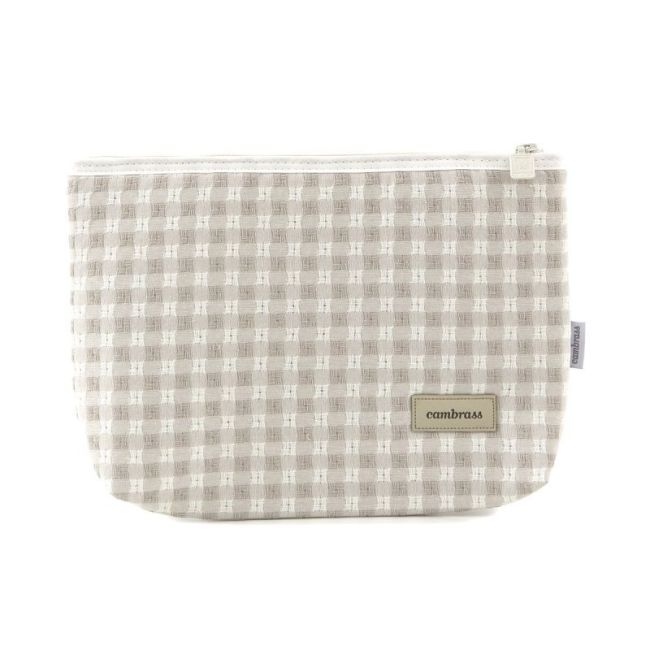 Borsa da Toilette Vicky Beige 6X28X20 Cm