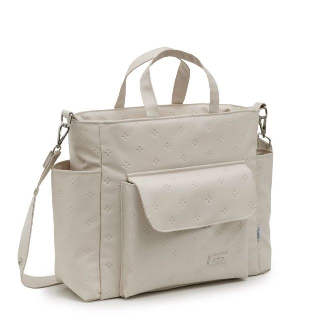Sac Maternel Pack Spring Crème 16X43X37 Cm