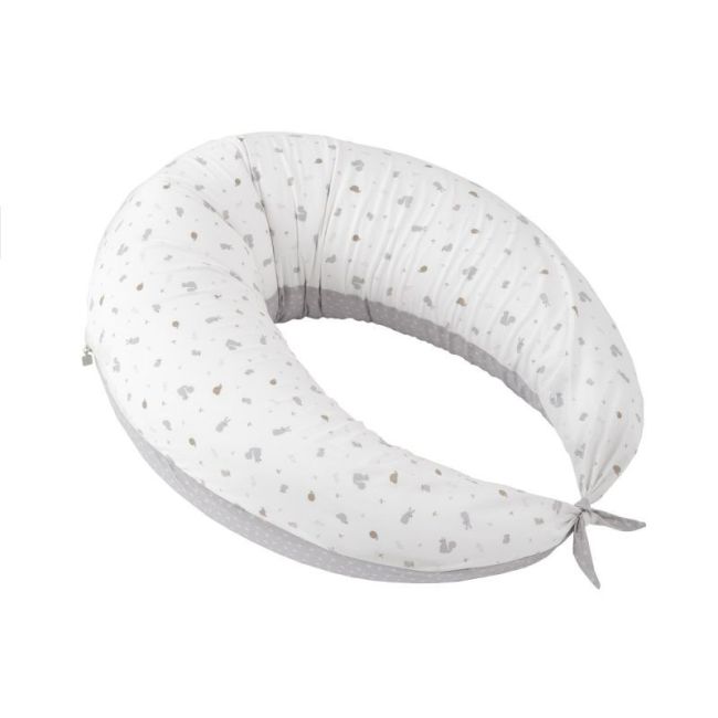 Coussin D'allaitement Luna 80X185X16 Cm Ardi Gris