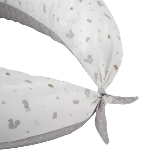 Coussin D'allaitement Luna 80X185X16 Cm Ardi Gris