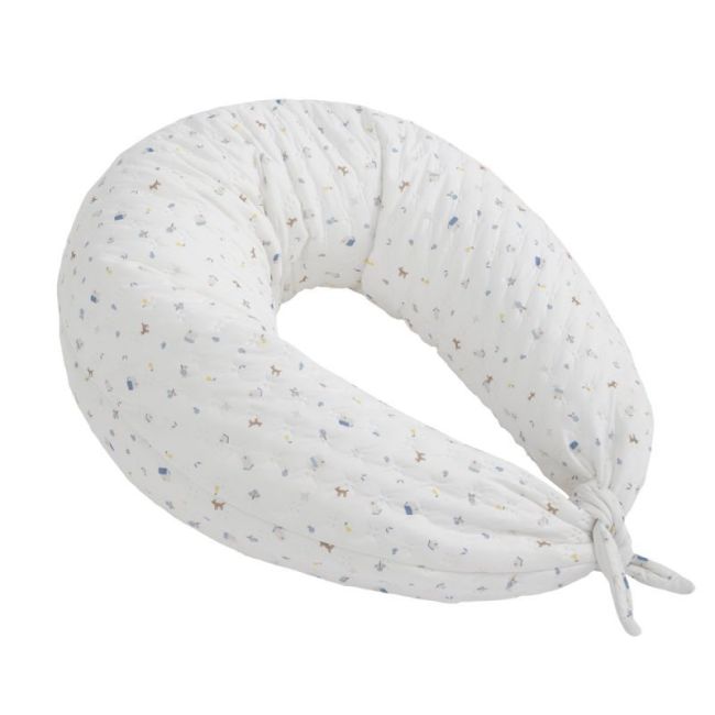 Coussin D'allaitement Luna 80X185X16 Cm House Bleu