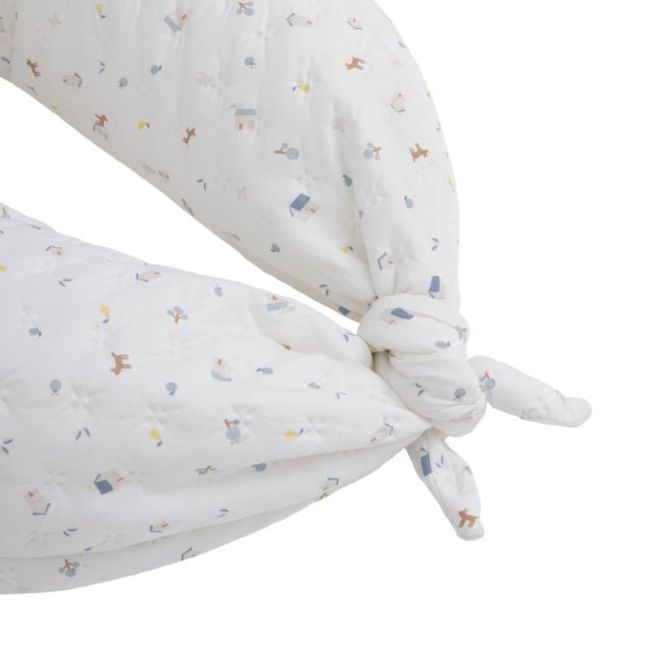 Coussin D'allaitement Luna 80X185X16 Cm House Bleu
