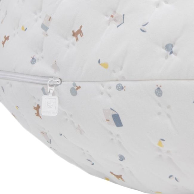 Coussin D'allaitement Luna 80X185X16 Cm House Bleu