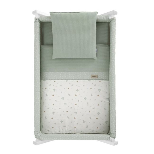 Minicuna Ciseaux Bois Ardi Vert/Blanc 55X87X74 Cm