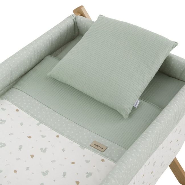 Minicuna Ciseaux Bois Ardi Vert/Naturel 55X87X74 Cm