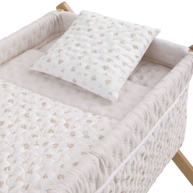 Minicuna Forbice Legno Branch Beige/Naturale 55X87X74 Cm