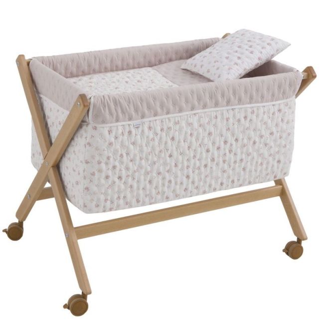 Minicuna Ciseaux Bois Branch Rose/Naturel 55X87X74 Cm