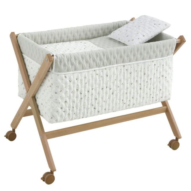Minicuna Scherenholz Haus Mint/Natur 55X87X74 Cm
