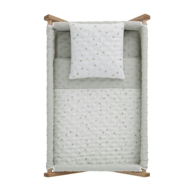 Minicuna Scherenholz Haus Mint/Natur 55X87X74 Cm