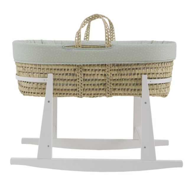 Culla Imbottita Palma + Piede M.Blanco Ardi Verde/Bianco 39X80X25 Cm