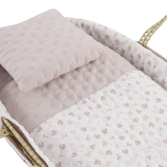 Culla Imbottita Palma + Gambe M.Blanco Ramo Rosa 39X80X25 Cm