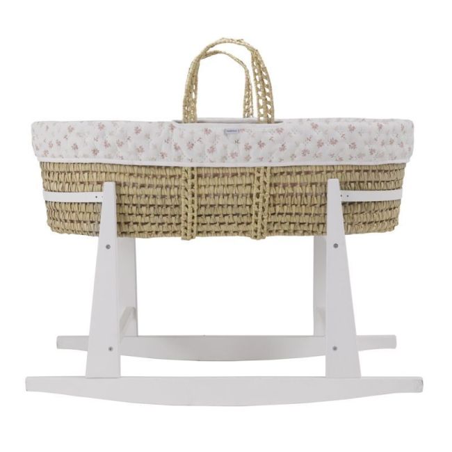Culla Imbottita Palma + Gambe M.Blanco Ramo Rosa 39X80X25 Cm