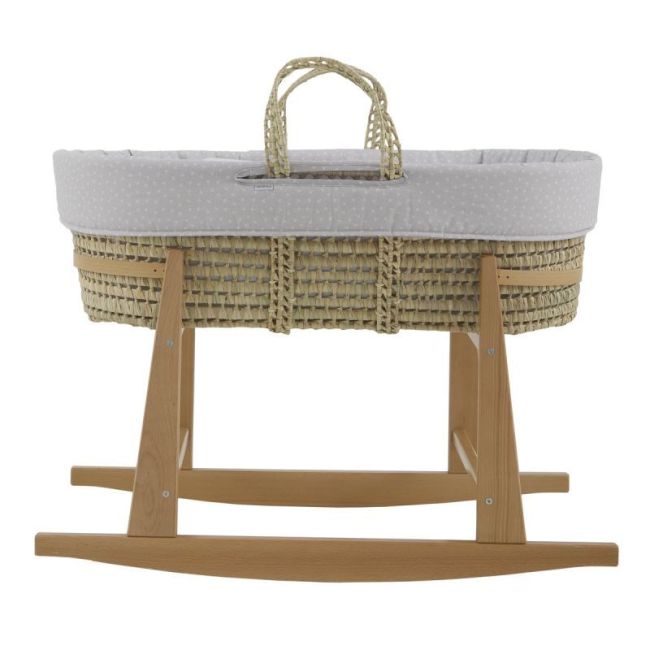 Culla Palma Imbottita + Gamba M.Naturale Ardi Grigio/Naturale 39X80X25 Cm