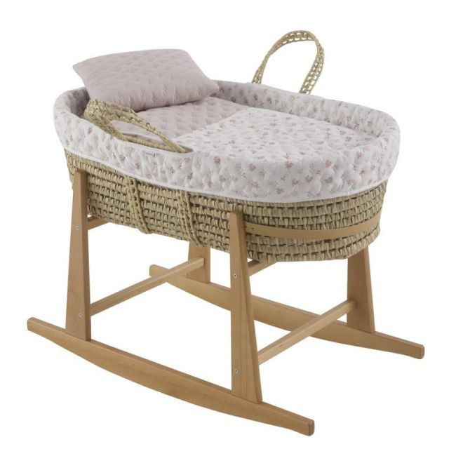 Culla Palma Imbottita + Gamba M.Naturale Branch Rosa 39X80X25 Cm