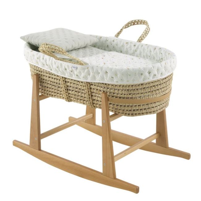 Culla Imbottita Palma Moises + Gamba M.Natural House Mint 39X80X25 Cm