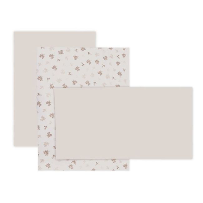 Lenzuolo Culla 3 Pcs (Culla 60) 60X120X1 Cm Branch Beige
