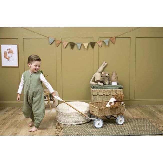 Pigiama Senza Maniche Foderato Mussola Lavata Tog 2.0 80 Cm Me-Uni Olive Green