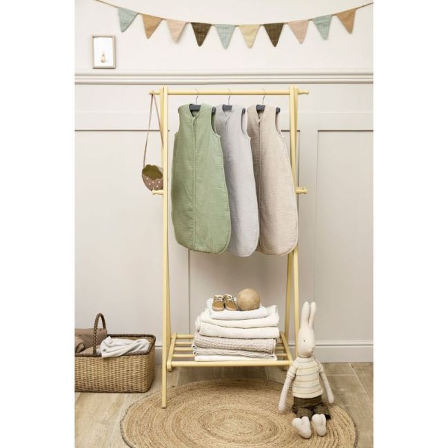 Sac de Couchage Sans Manches Doublé Mousseline Lavée Tog 2 70 Cm Me-Uni Sand