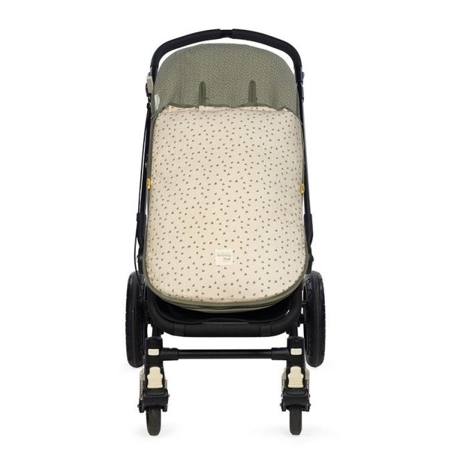 Sacco Passeggino Poppy Mezza Stagione Cuori Muschio WALKING MUM - 1