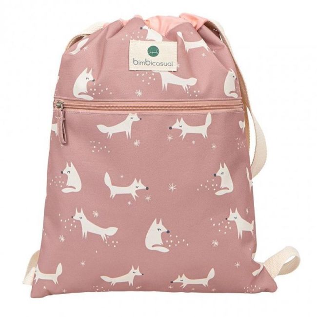 Borsa Zaino Merenda 43x32cm Fox Rosa