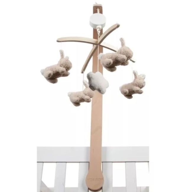 MOBILE MUSICALE IN LEGNO BABY BUNNY
