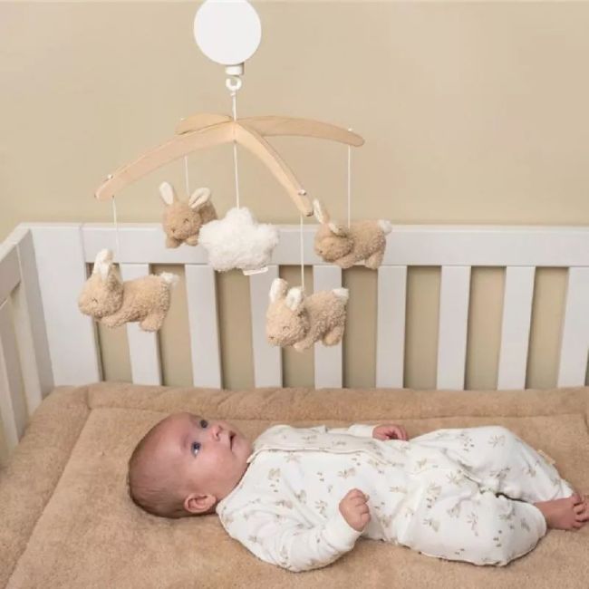 MOBILE MUSICALE IN LEGNO BABY BUNNY