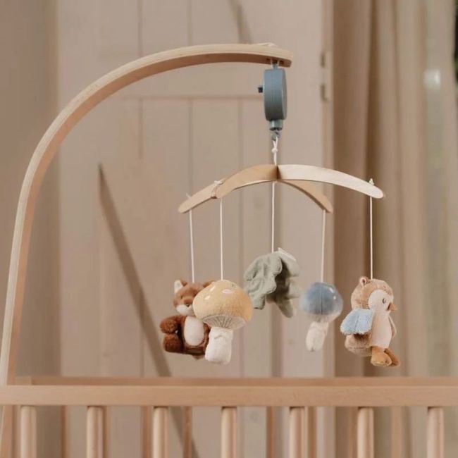 MOBILE MUSICAL EN BOIS FOREST FRIEND