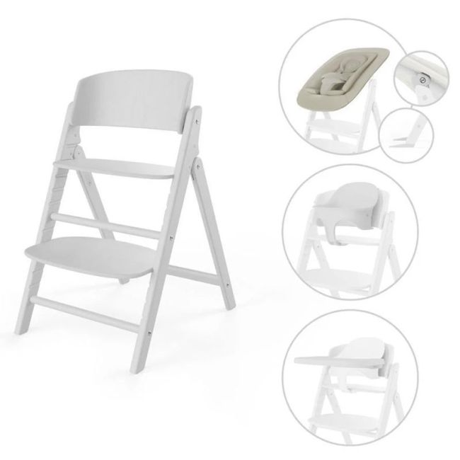 Klappbare Evolutive Hochstuhl Cybex Click & Fold 4IN1 All White