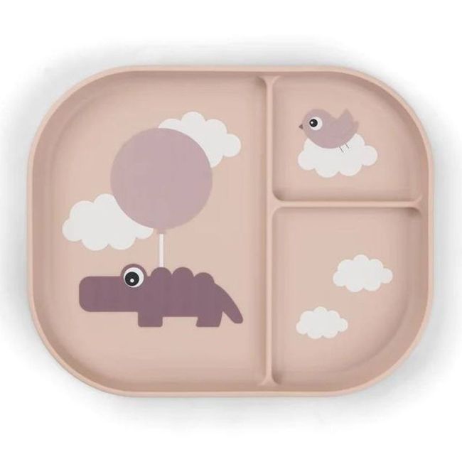 Piatto con Scomparti Happy Clouds Rosa