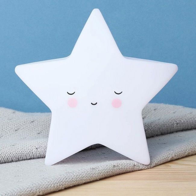 Veilleuse LED Sleeping Star White Star LITTLE LOVELY
