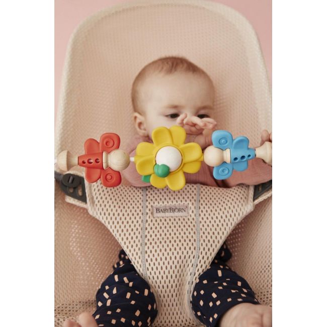 Wippe Bliss Pink Pearl 3D Mesh + Spielzeug Flying Friends