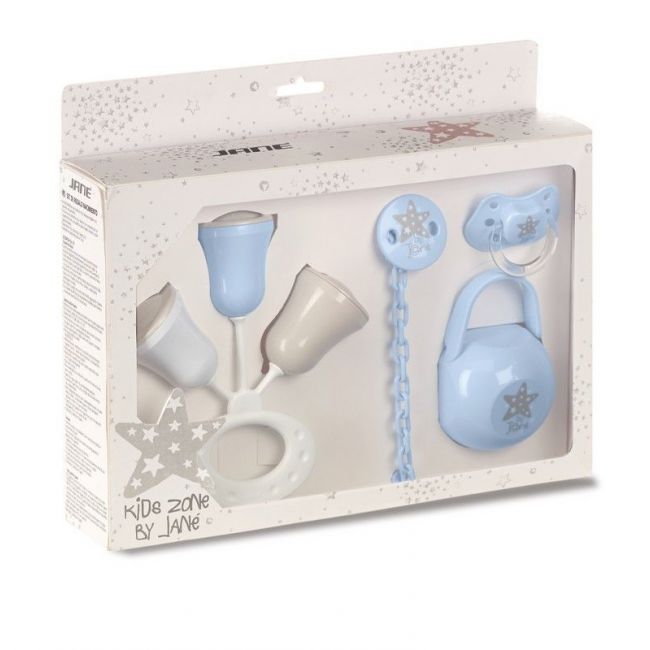 Geschenkset Schnuller und Zubehör Star Boho Pink