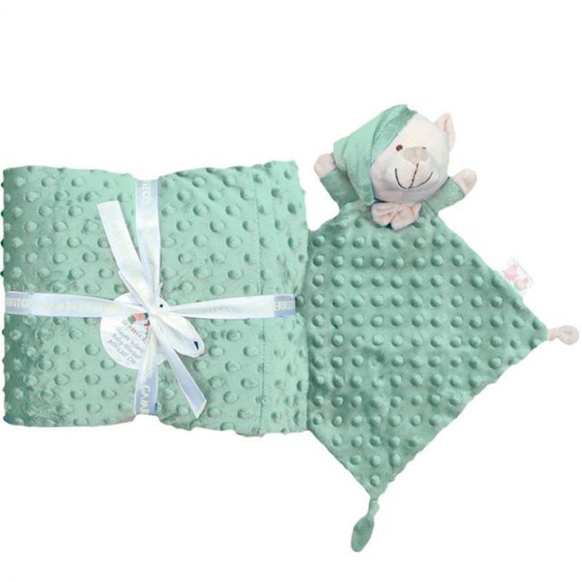 Set Couverture et DouDou vert