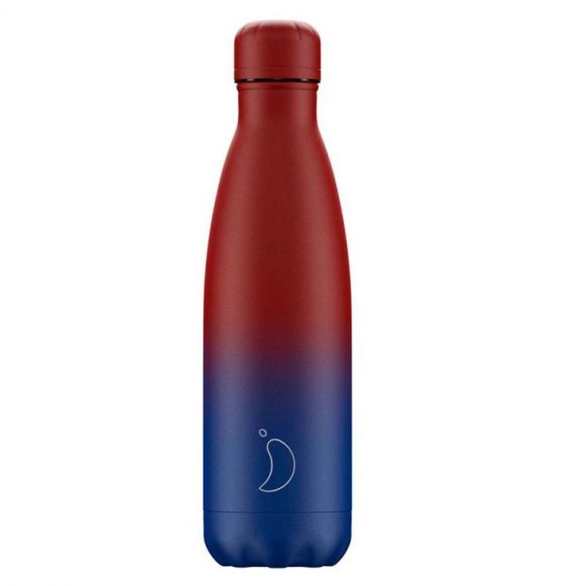 Flacon Dégradé Mat Bleu et Rouge 500ml