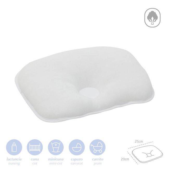 Cuscino da braccio 25x20 cm liscio e bianco CAMBRASS - 1