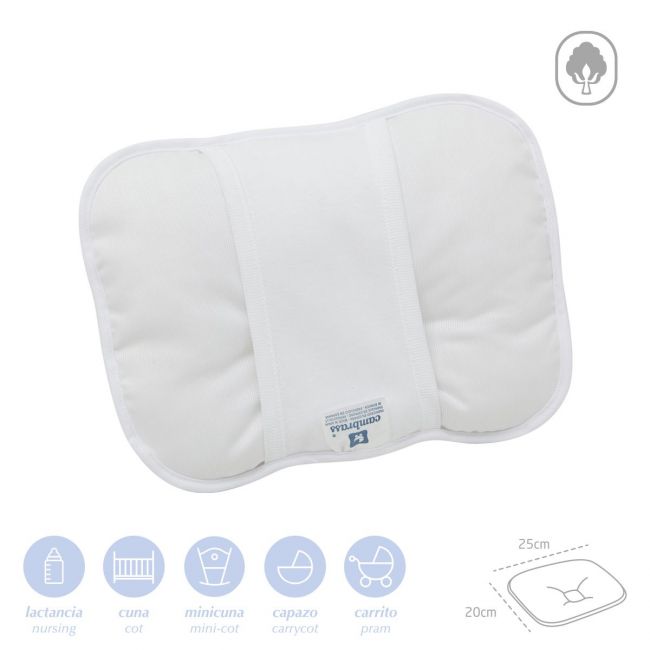 Cuscino da braccio 25x20 cm liscio e bianco CAMBRASS - 2
