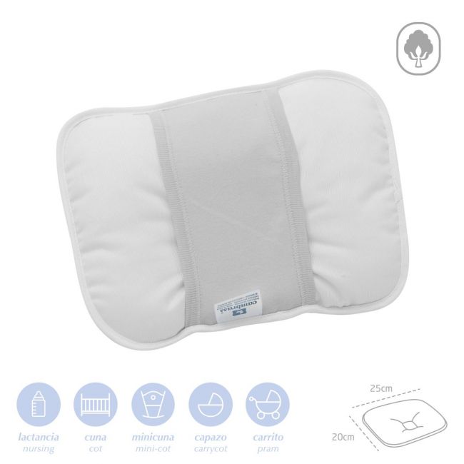 Coussin de bras 25X20 cm lisse et gris CAMBRASS - 2