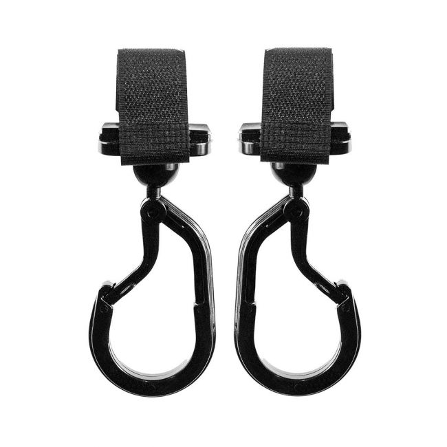 Crochet pour Poussette Carabiner Solid Noir.. CAMBRASS - 