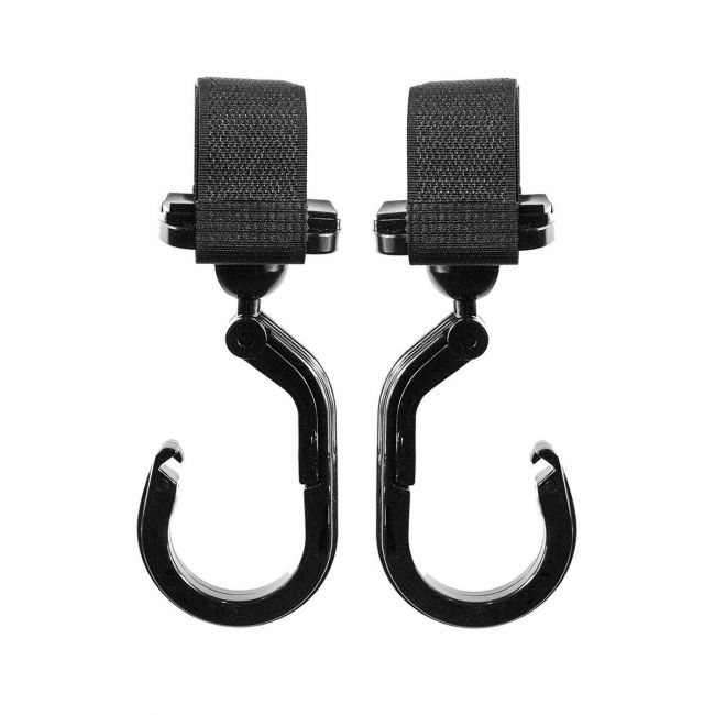 Crochet pour Poussette Carabiner Solid Noir.. CAMBRASS - 
